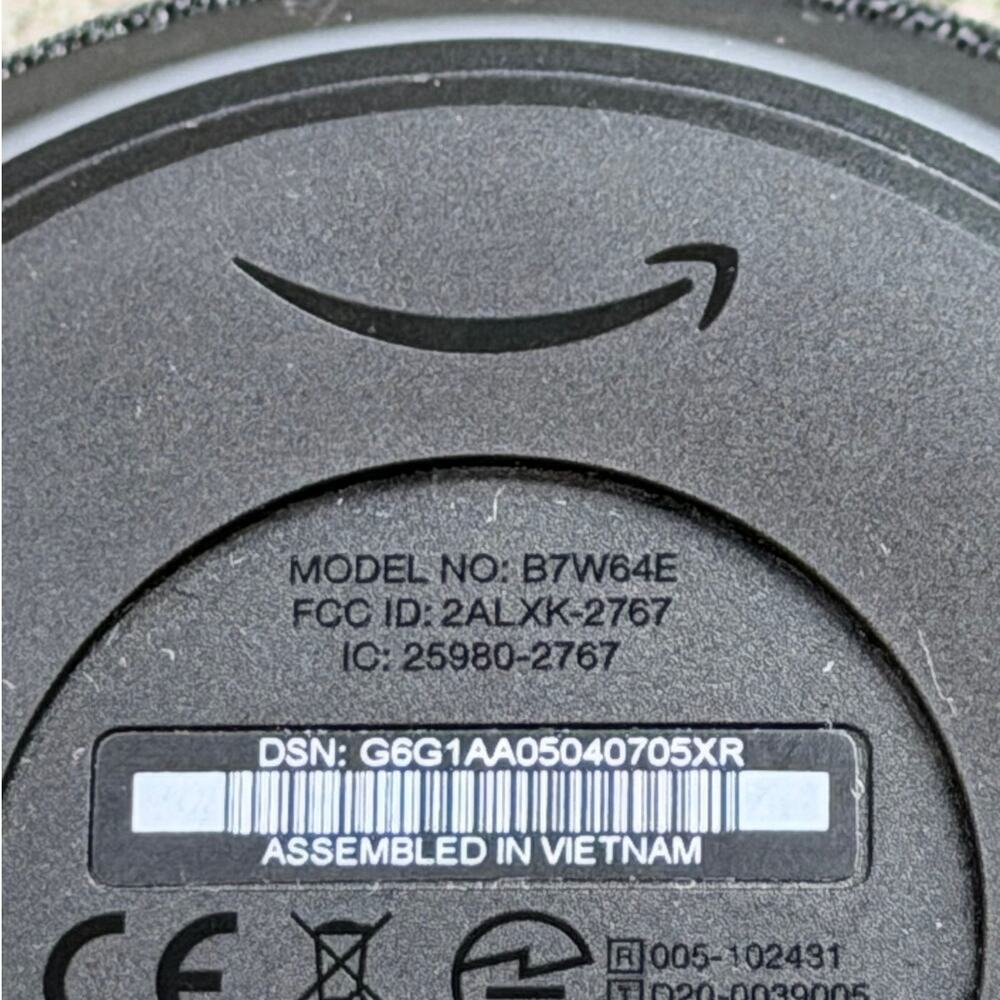 Amazon Echo Dot 4th Gen Smart Speaker B7W64E Tested Deregistered Black w/Power - Picture 5 of 5